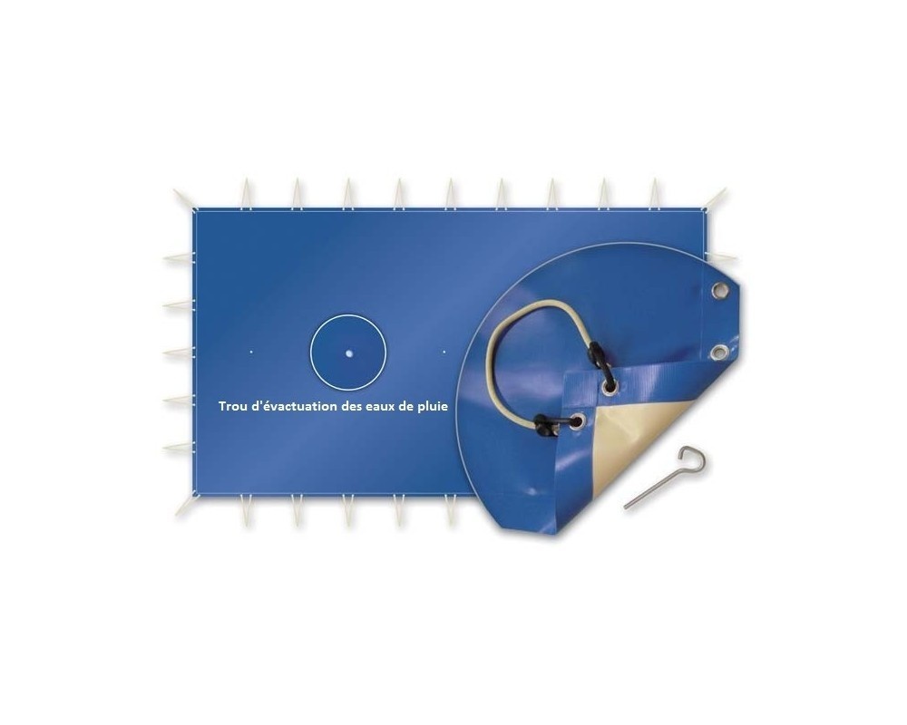 Zwembad Winterzeil PVC 550gr/m2 Skin Cold B-vormen