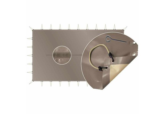 Zwembad Winterzeil PVC 550gr/m2 Skin Freeze C-vormen