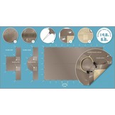 Zwembad Winterzeil PVC 550gr/m2 Skin Freeze C-vormen