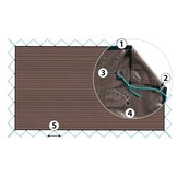 Zwembad Winternet Polypropyleen 180 g/m2 Vernosc B-vormen