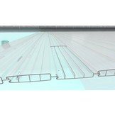 Aquadeck Zwembad Lamellen Polycarbonaat Metallic Solar