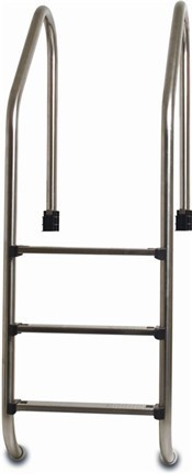 Wijd Model Zwembadtrap 2-treden AISI-304