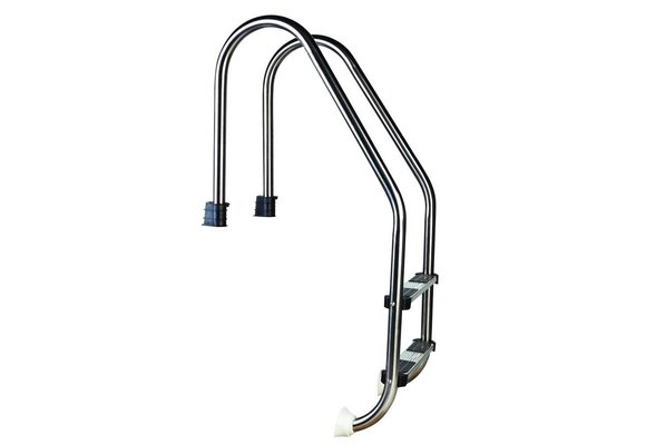 Wijd Model Zwembadtrap 2-treden AISI-304