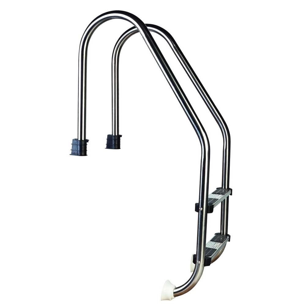Wijd Model Zwembadtrap 2-treden AISI-304