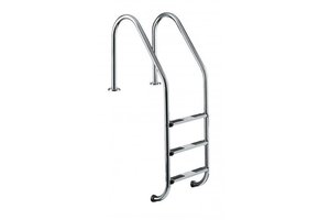 Wijd Model Zwembadtrap 3-treden AISI-304