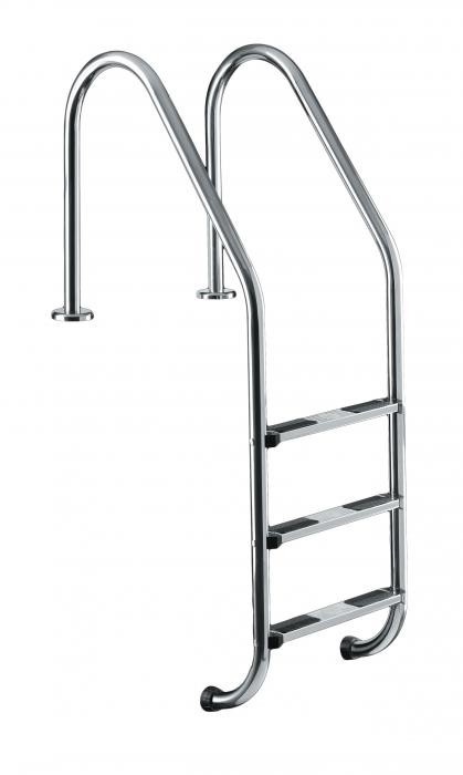 Wijd Model Zwembadtrap 3-treden AISI-304