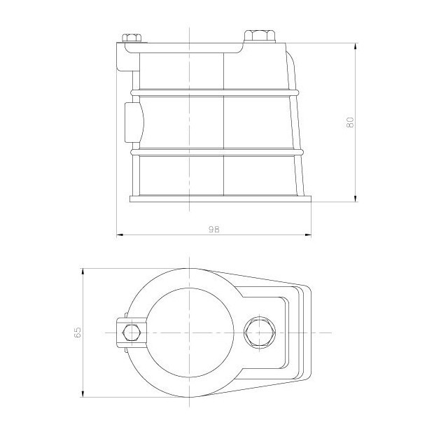 Instortanker voor Zwembadtrap met Diameter 43mm