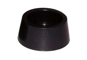 Zwembadtrap Rubber Dop Zwart - set van 2 stuks