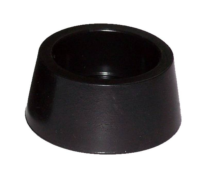 Zwembadtrap Rubber Dop Zwart - set van 2 stuks