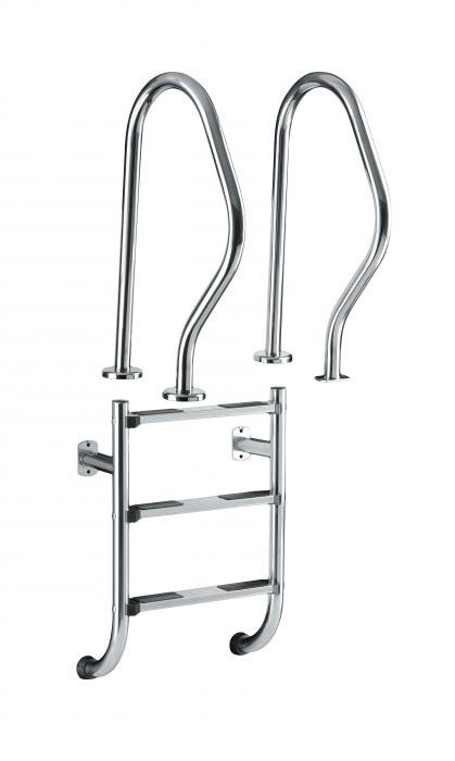 Zwembadtrap 2-delig AISI-316 3 Treden