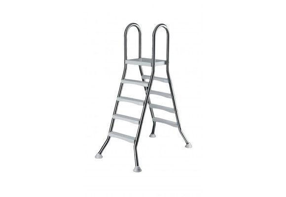 Zwembadtrap A-Frame 4 + 4 Treden AISI 304