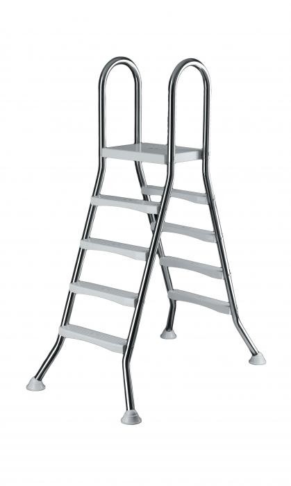 Zwembadtrap A-Frame 4 + 4 Treden AISI 304