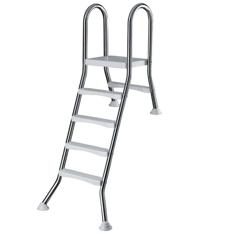 Zwembadtrap A-Frame 1 + 4 Treden AISI 304