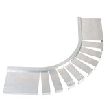 Zwembad Liner Hung Bocht Aluminium 50mm Horizontaal