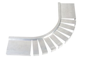 Zwembad Liner Hung Bocht Aluminium 50mm Horizontaal