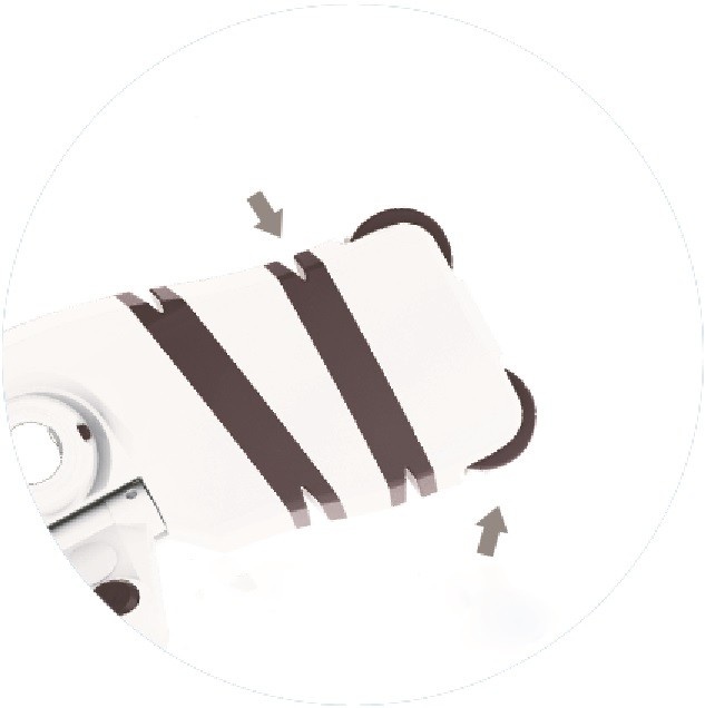 Luxe Flexibele Rechthoekige Stofzuiger met 4 Wielen