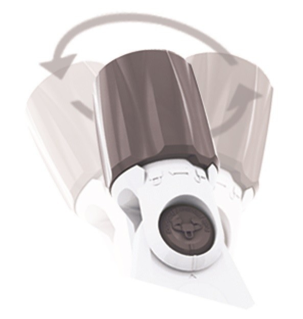 Luxe Flexibele Driehoekige Stofzuiger met 3 Wielen