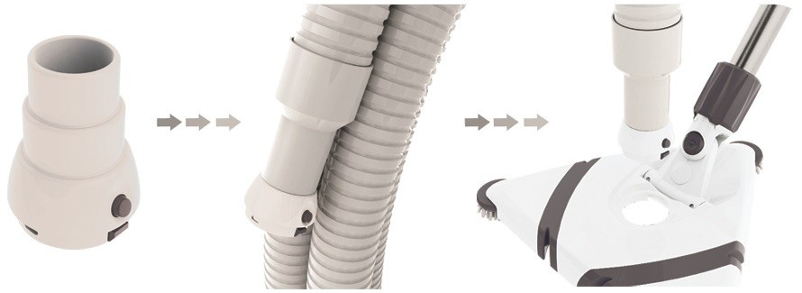 Luxe Flexibele Driehoekige Stofzuiger met 3 Wielen