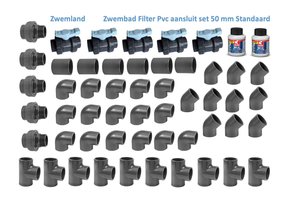 Zwembad Standaard Filter Aansluitset Pvc 16 Bar 50 mm