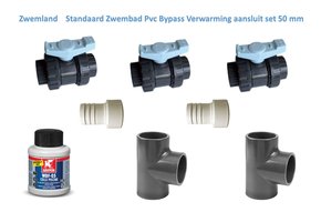 Zwembad Standaard Bypass Verwarming Aansluitset Pvc 16 Bar 50 mm