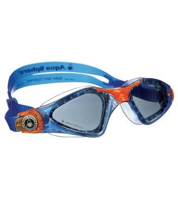 Kinder zwembril Kayenne Junior Clear Lens Blue/Orange