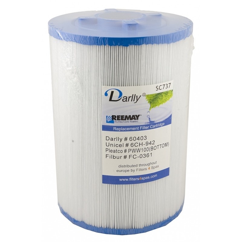 Spa Filter Darlly SC737 (6CH-942) 21 cm x 15.2 cm onderkant