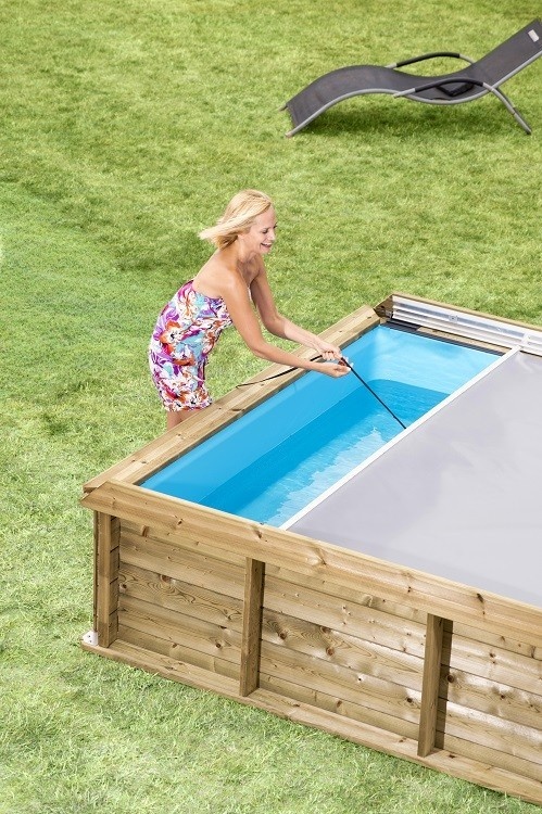 Houten kinderzwembad Pistoche 2 x 2 x 0.64 meter