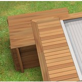 Houten Urban Stadszwembad 6.50 x 3.50 x 1.33 Met Automatisch Rolluik