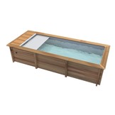 Houten Urban Stadszwembad 6.50 x 3.50 x 1.33 Met Automatisch Rolluik