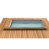 Houten Urban Stadszwembad 6.50 x 3.50 x 1.33 Met Automatisch Rolluik