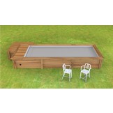 Houten Urban Stadszwembad 6.50 x 3.50 x 1.33 Met Automatisch Rolluik