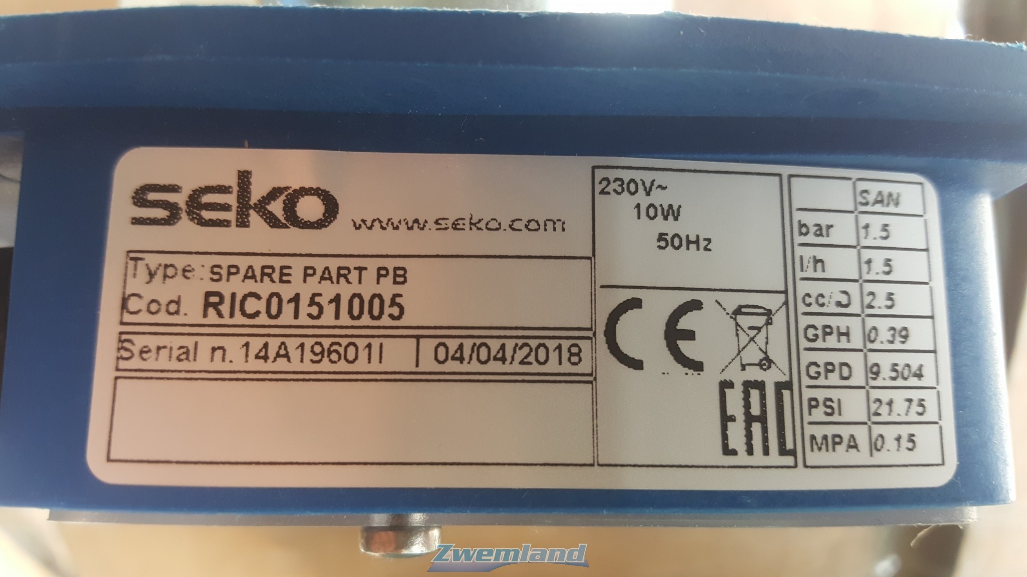 Seko motor module voor Pool Basic
