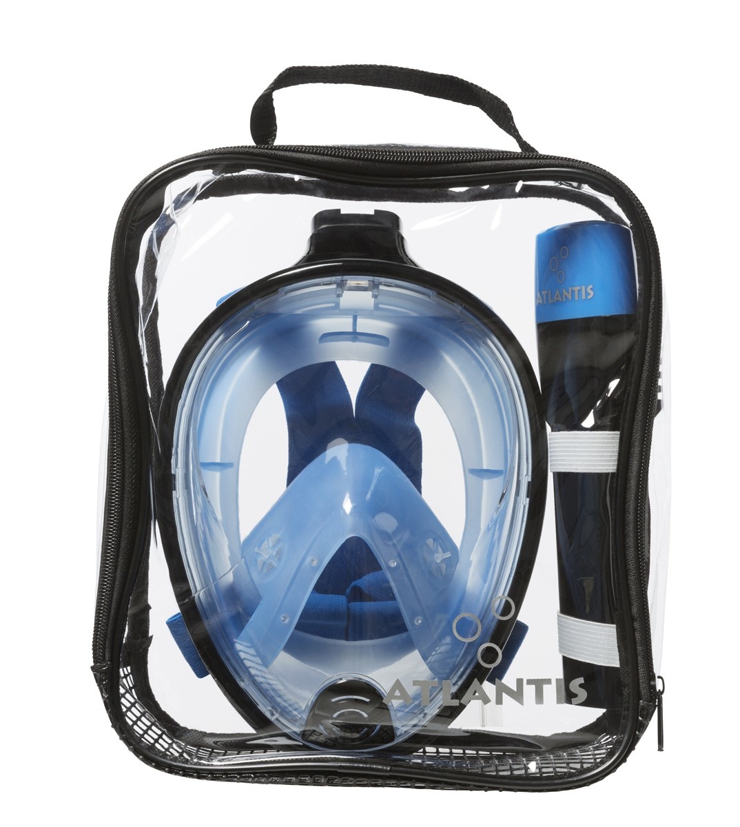 Snorkelmasker Atlantis Full Face Mask Zwart/Blauw