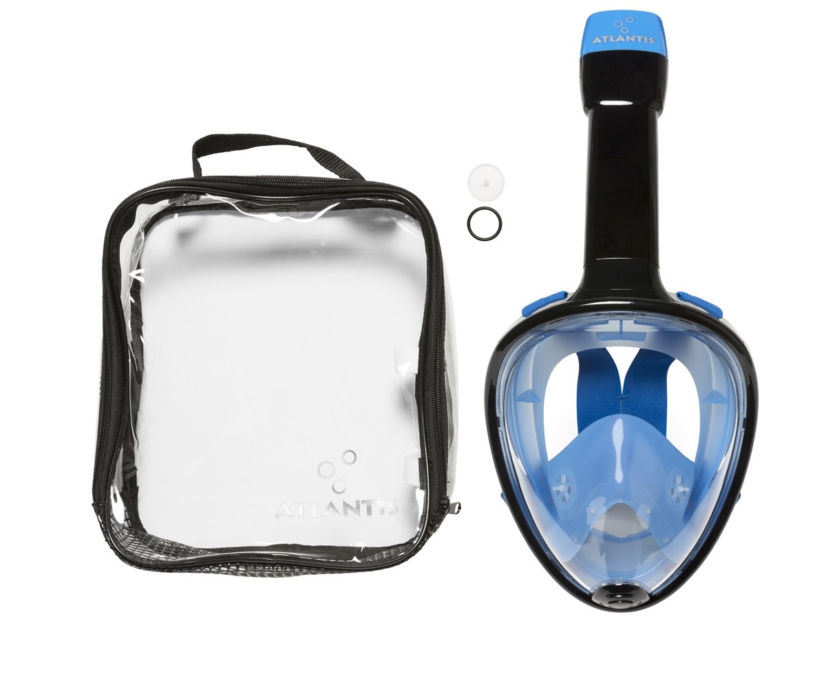 Snorkelmasker Atlantis Full Face Mask Zwart/Blauw