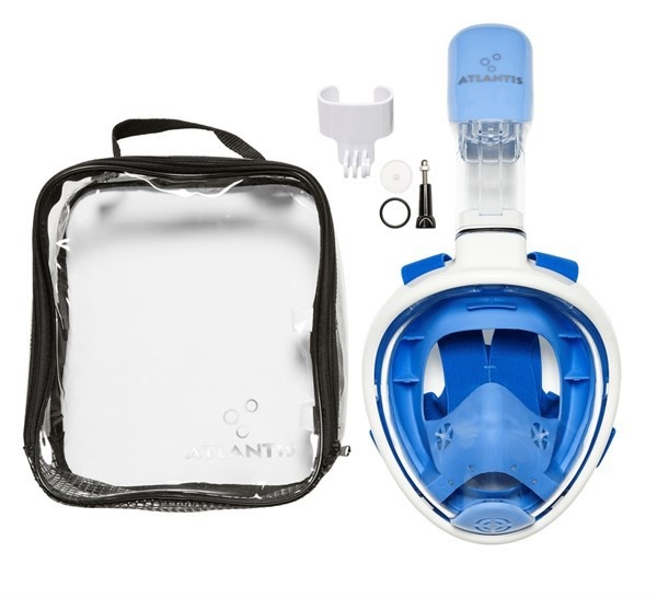 Snorkelmasker Atlantis Full Face Mask - Wit/Blauw