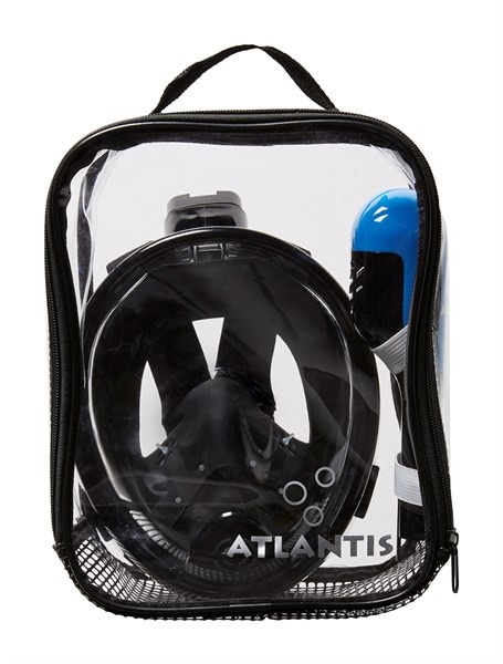 Snorkelmasker Atlantis Full Face Mask Kinderen - Zwart/Blauw