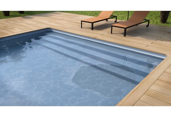 Zwembad Superliner  V2F 85/100ste blauw grijs