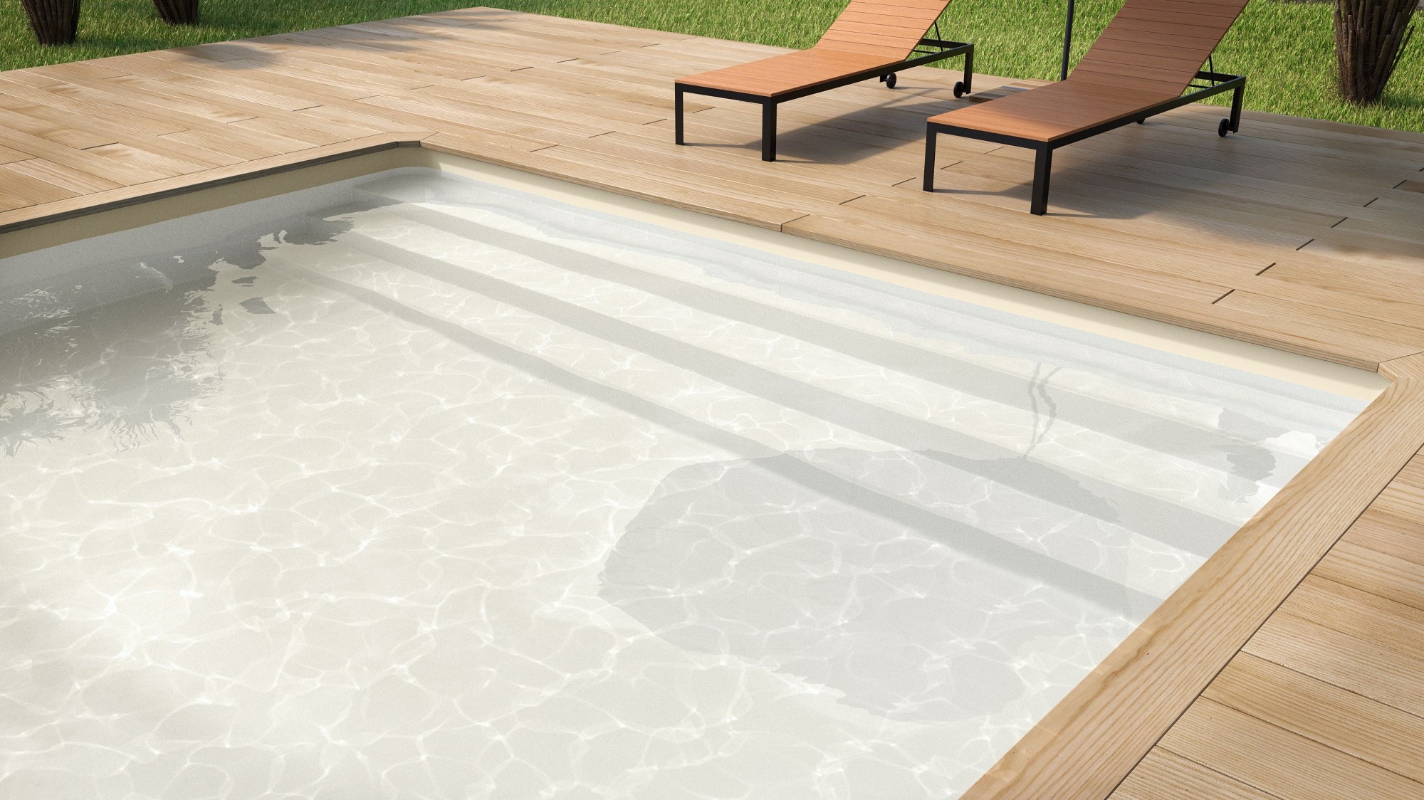 Zwembad Superliner V2F 85/100ste zandkleur