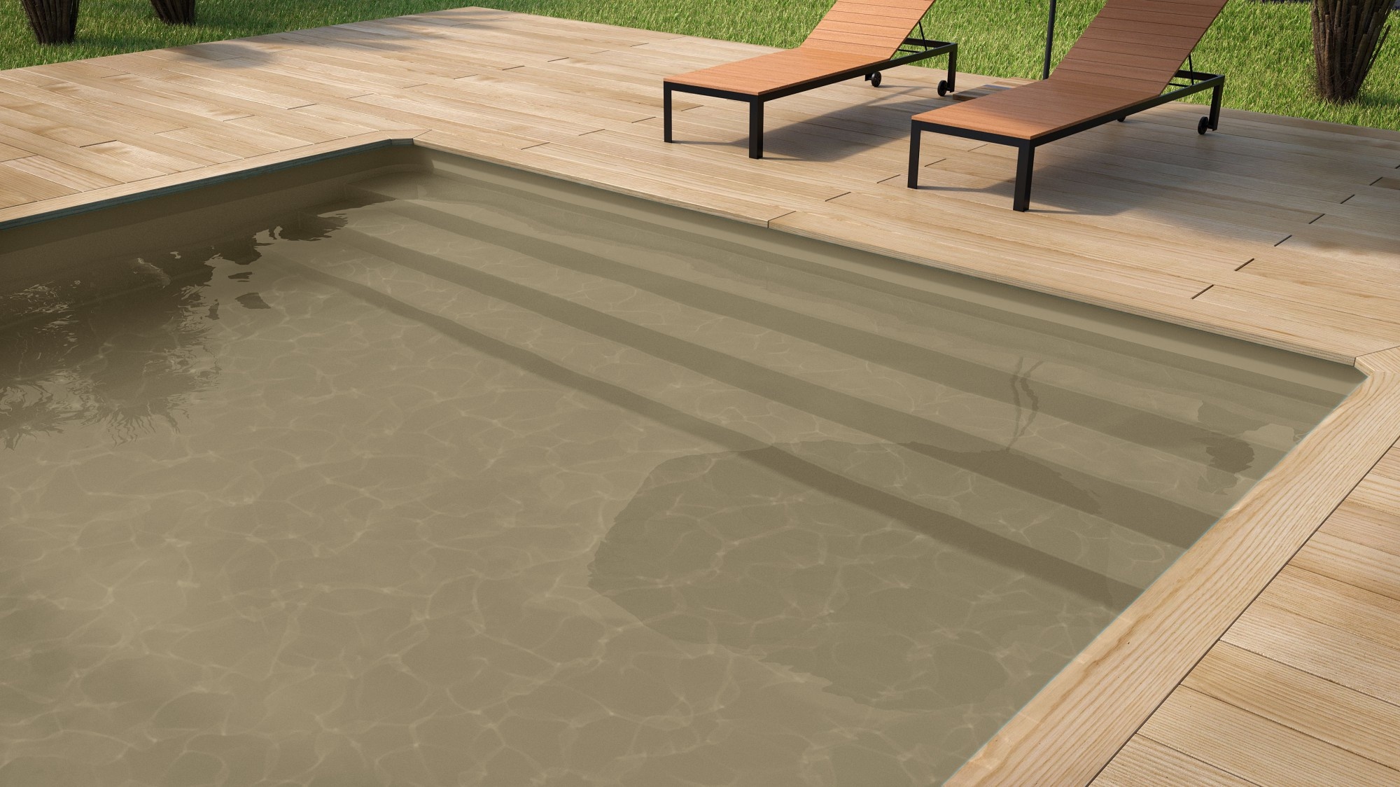 Zwembad Superliner  V2F 85/100ste leemkleur