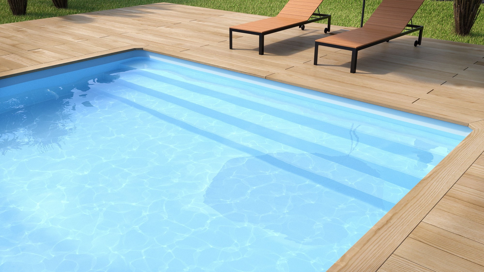 Zwembad Superliner V2F 85/100ste lichtblauw