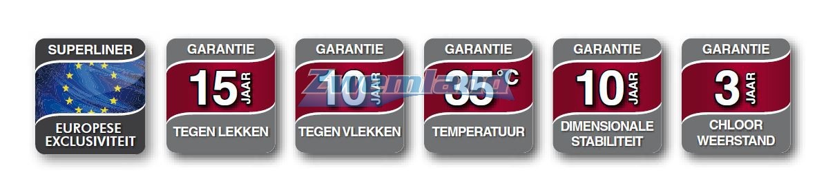 Zwembad Superliner  V2F 85/100ste antraciet grijs