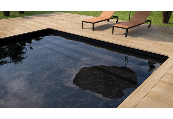 Zwembad Superliner  V2F 85/100ste kleur zwart