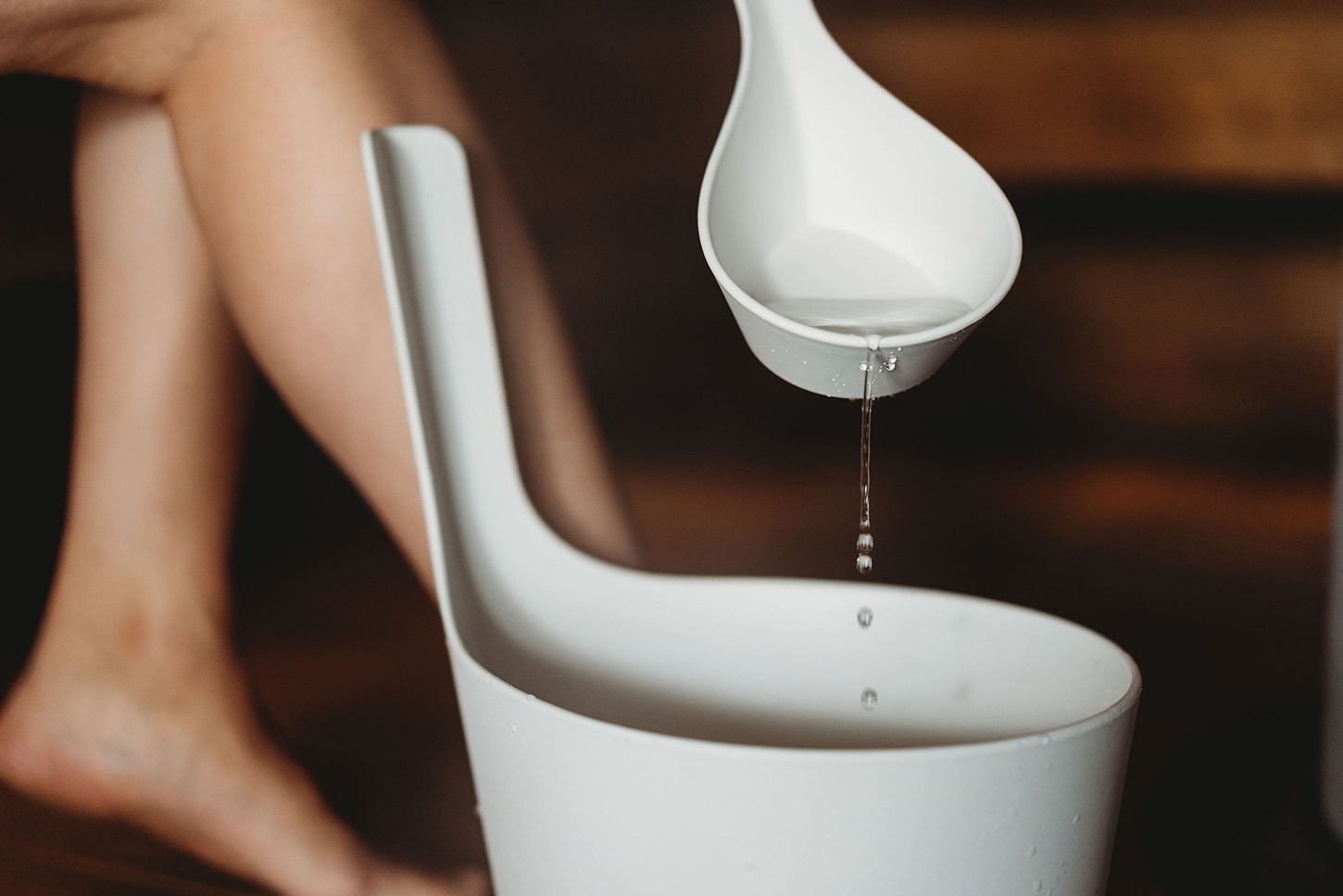 Rento Pisara Sauna Emmer Set wit