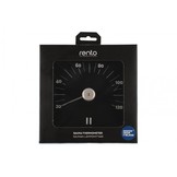 Rento Sauna Thermometer Aluminium vierkant bruin/zwart