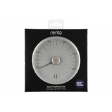 Rento Sauna Thermometer Aluminium rond zilvergrijs