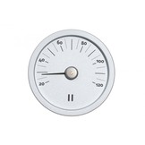 Rento Sauna Thermometer Aluminium rond zilvergrijs