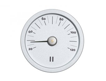 Rento Sauna Thermometer Aluminium rond zilvergrijs