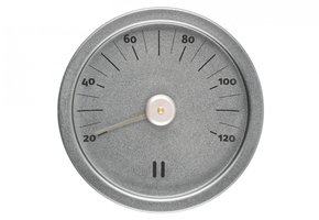 Rento Sauna Thermometer Aluminium rond grijsblauw