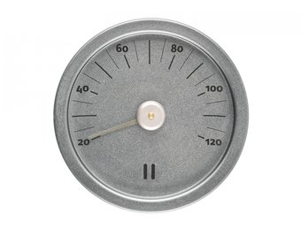 Rento Sauna Thermometer Aluminium rond grijsblauw