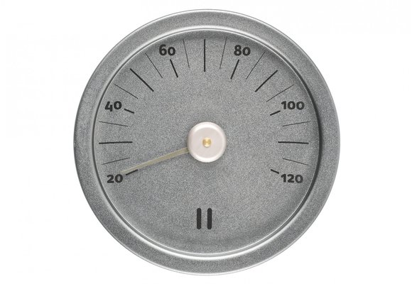 Rento Sauna Thermometer Aluminium rond grijsblauw